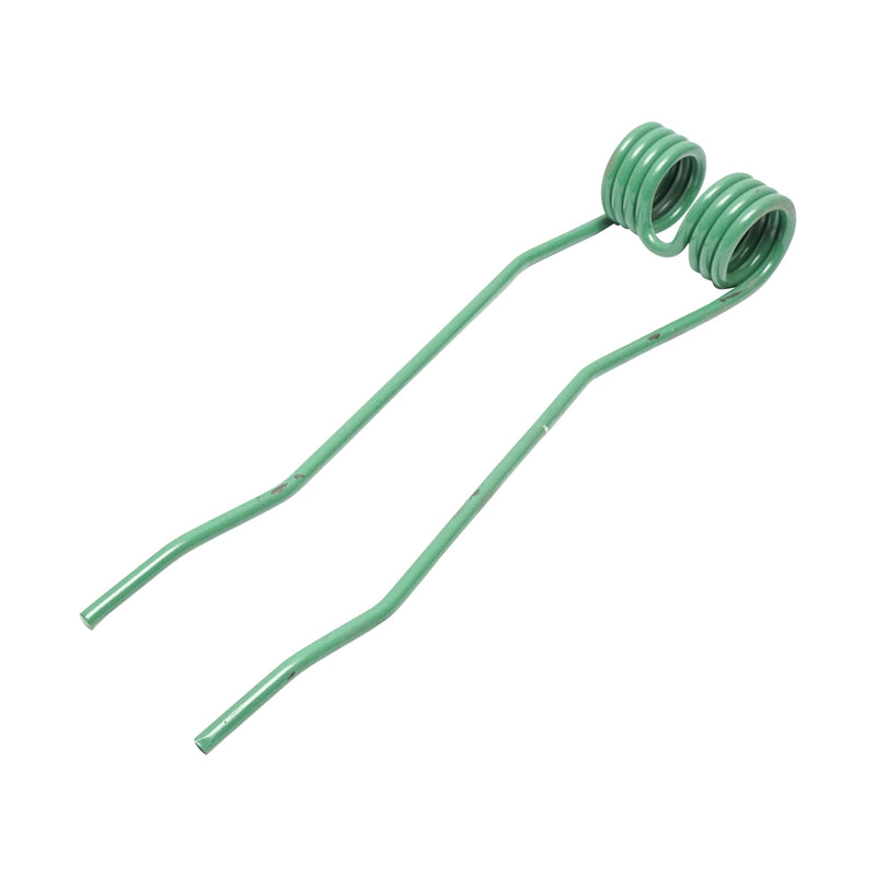 Dente elastico per ranghinatore Fella, 95x441x8 mm, destro, verde