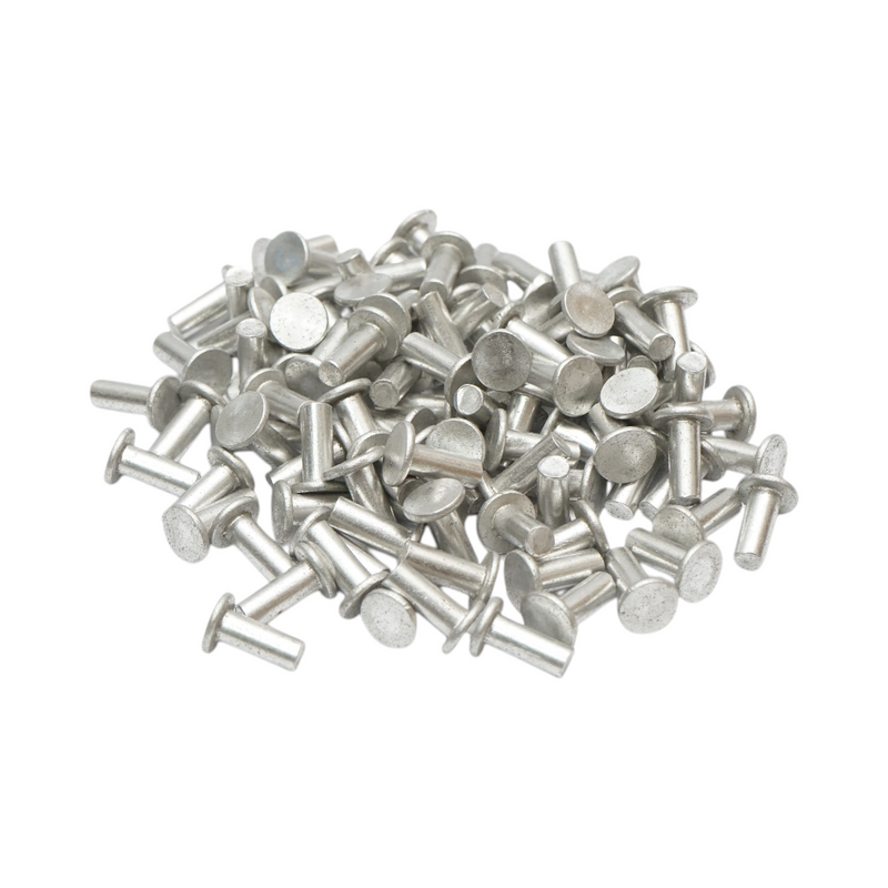Set di 100 rivetti per pastiglie freno Fiat, New Holland, Massey Ferguson 5x13,5mm codice OEM 13868260