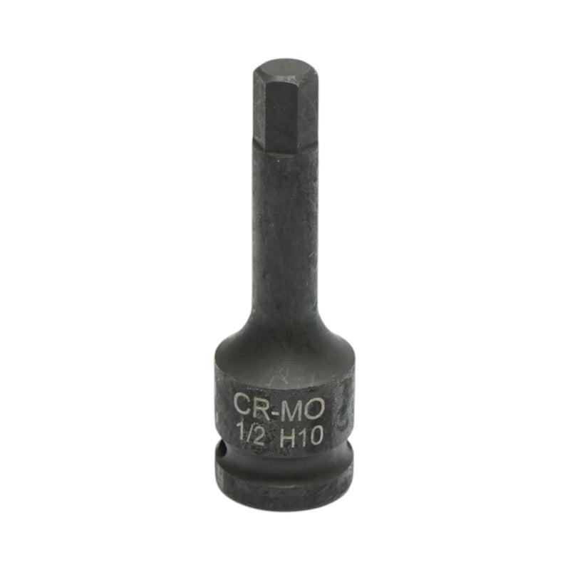 Bussola a impatto con inserto esagonale H10 e attacco quadro da 1/2", 78 mm, Cr-Mo Breckner Germany