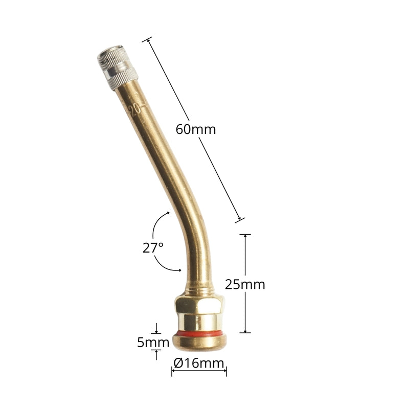 Valvola per ruote di camion tubeless in metallo 85mm V3-20-4