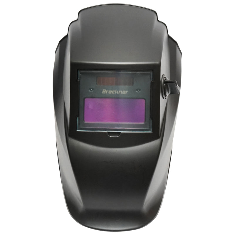 Maschera per saldatura automatica con cristalli liquidi, nera. Breckner Germany