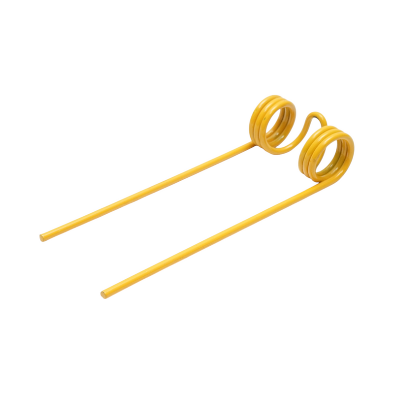 Dente elastico pick-up 75 × 205 × 10 mm, filo Ø 5 mm.