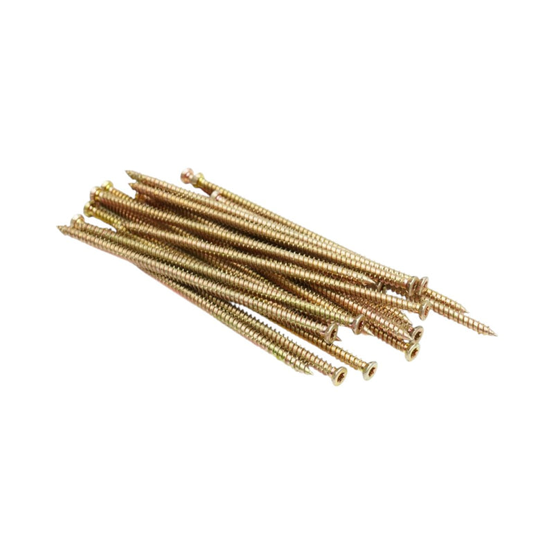 Vite per il montaggio di serramenti 7,5x182 mm, Torx TX30, acciaio zincato giallo, 100 pz/scatola