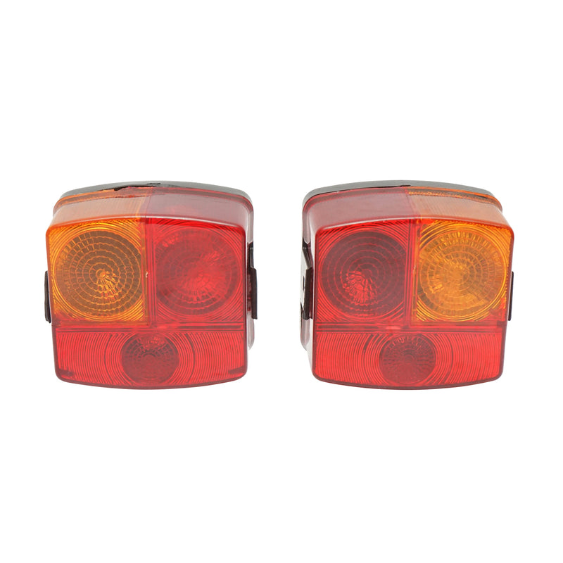 Set di luci posteriori rettangolari (sinistra/destra) per John Deere, Deutz-Fahr, Renault, Fendt (2377139KZ, 2377138, UC 1001-49)