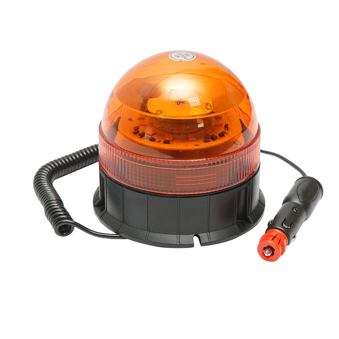 Lampeggiante LED 12–24V con 3 funzioni e base magnetica
