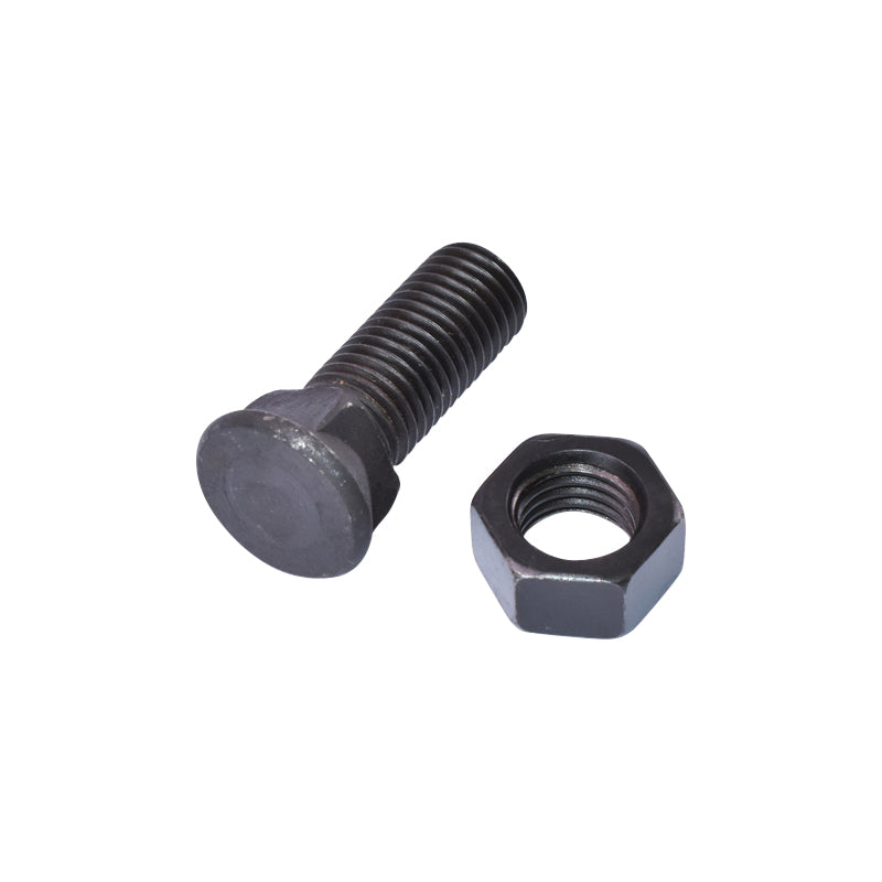 Bullone a testa tonda e sottotesta quadro M16x40 mm con dado
