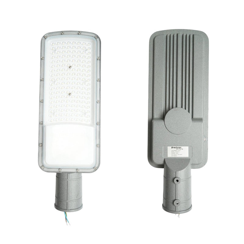 Lampione stradale LED da 100 W, 100-265 V, 6500 K, 14000 lm, montaggio su palo, 445x155x45 mm, IP66 Breckner Germany