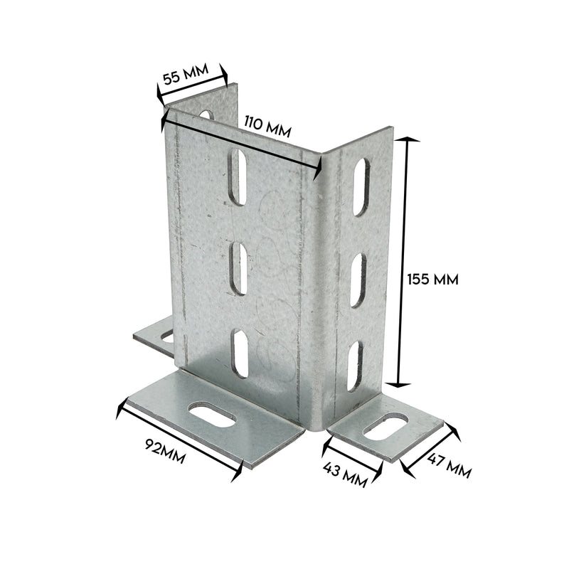 Base di montaggio in calcestruzzo per sistema di struttura a terra per pannelli solari BK78413