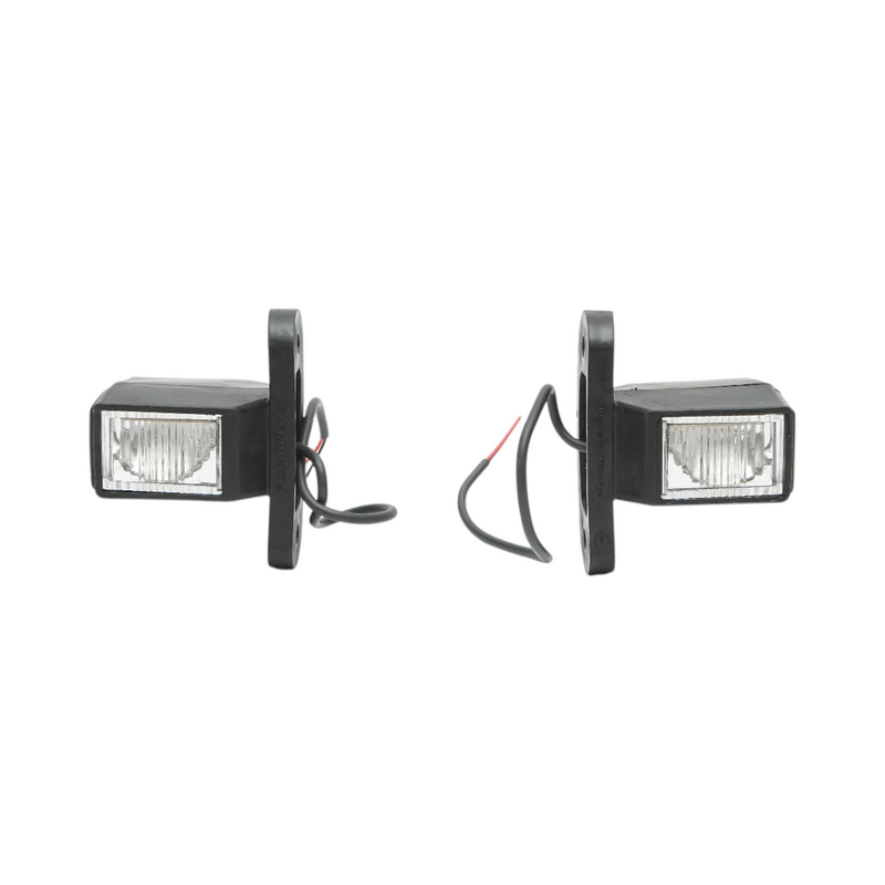 Set di luci di ingombro laterali a LED con braccio, 12V-24V, 3 funzioni (rosso-bianco-ambra), 70 mm Breckner Germany