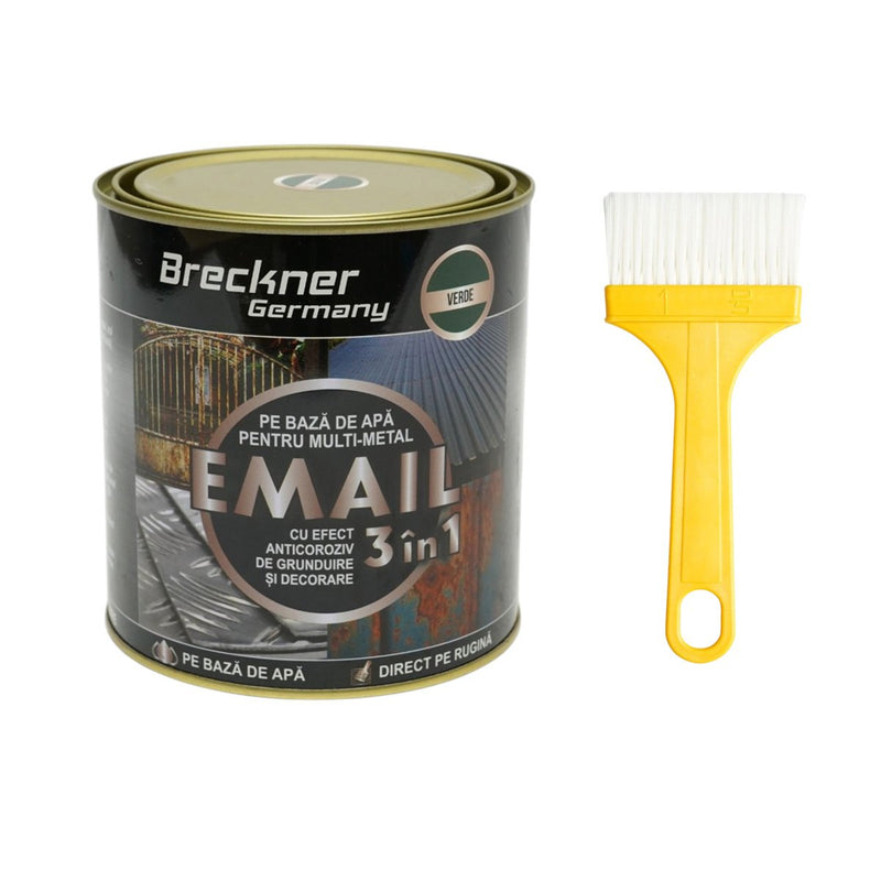 Smalto anticorrosivo 3 in 1 "John Deere Green" per metallo, 750 g, applicabile direttamente sulla ruggine, a base d'acqua Breckner Germany