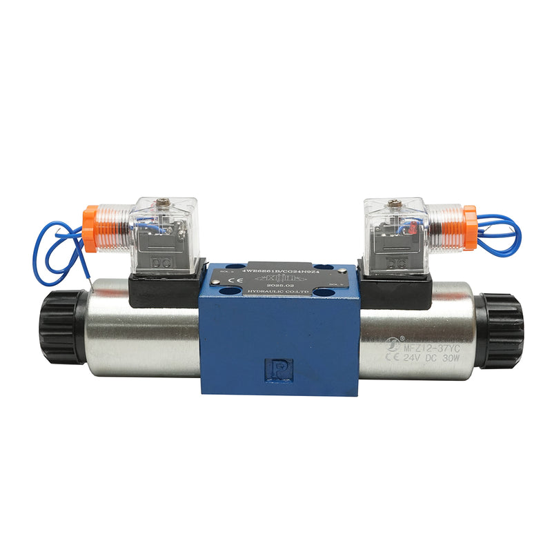 Elettrovalvola direzionale 24 VDC, 25 W, a 6 vie, per il controllo del flusso negli impianti idraulici, HDQX126J 4WE6J61B CG12N9Z4.