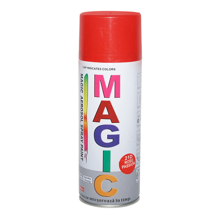 Spray vernice Magic rosso passione 21D, 450 ml