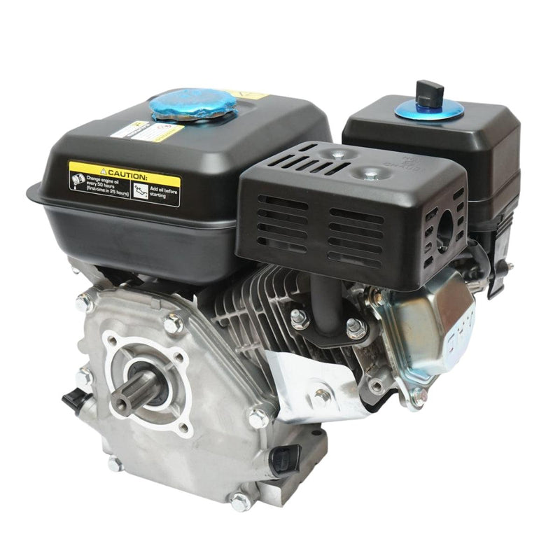 Motore a Scoppio 7.5 CV, Motore a Benzina 4 Tempi 242cc con Albero cilindrico scanalato Ø 25 mm e, Avviamento a Strappo Breckner Germany