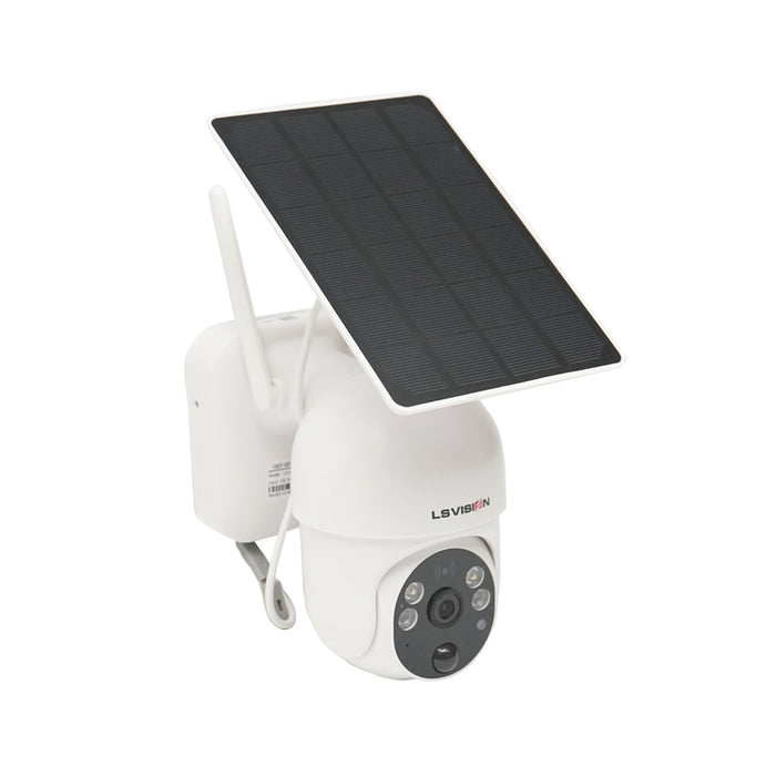 Telecamera di videosorveglianza rotante WIFI con pannello solare 3,5W, PTZ, 1080P, UBOX