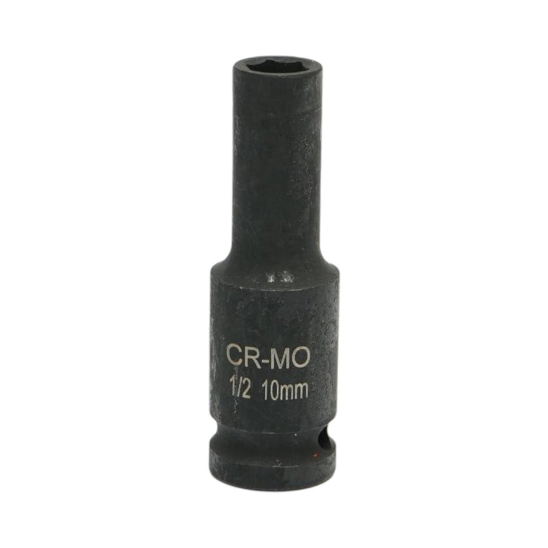 Bussola a impatto lunga da 10 mm, 78 mm, attacco quadro da 1/2", Cr-Mo Breckner Germany