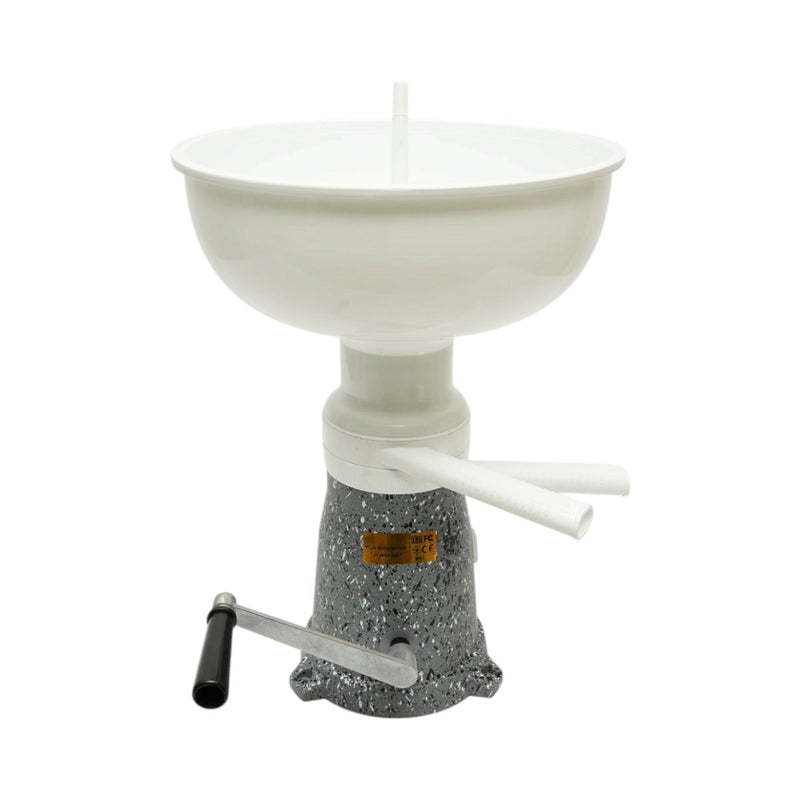 Separatore di panna dal latte o per scrematura manuale, contenitore in plastica da 7 lt, capacità 80 lt/h