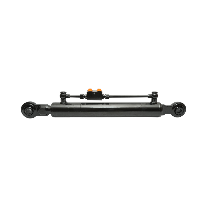 Terzo punto centrale regolabile idraulico, categoria 1–2, lunghezza chiusa 680 mm, corsa 360 mm.
