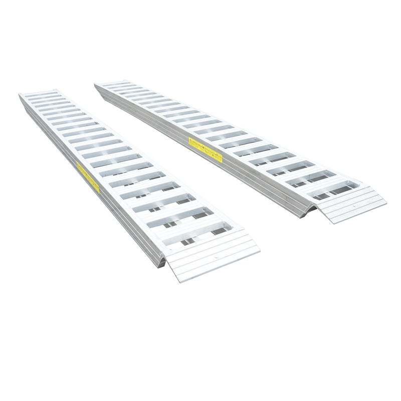 Set di rampe di carico/scarico in alluminio da 8 t, 450x50x15 cm