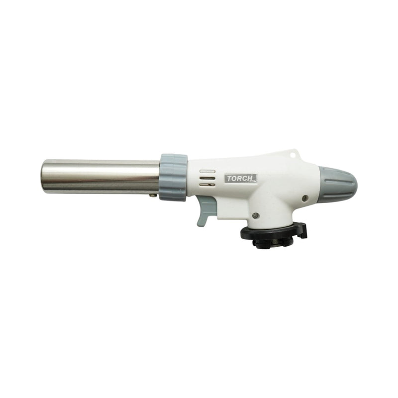 Testina per cannello a gas Master Torch, rotazione a 360 gradi, accensione piezoelettrica, fiamma regolabile fino a 1300°C.