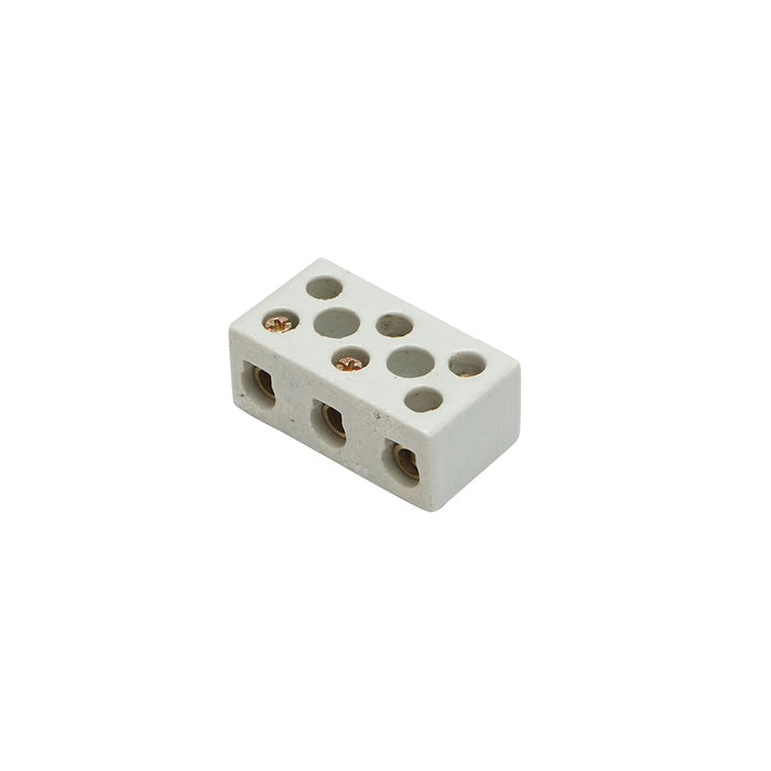 Morsettiera in ceramica 30A, 3 poli 0,5-6mm Leader