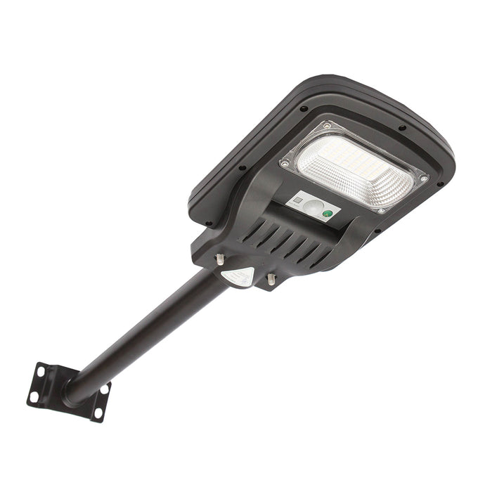 Lampada solare illuminazione stradale a LED 50W, 6500K, IP65 con pannello solare e montaggio su palo