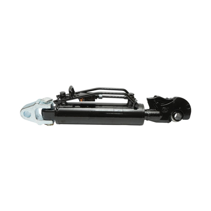 Tirante centrale idraulico regolabile 666–906 mm, categoria 3-3, con attacco rapido, corsa 240 mm, perno 32 mm, stelo 50 mm.