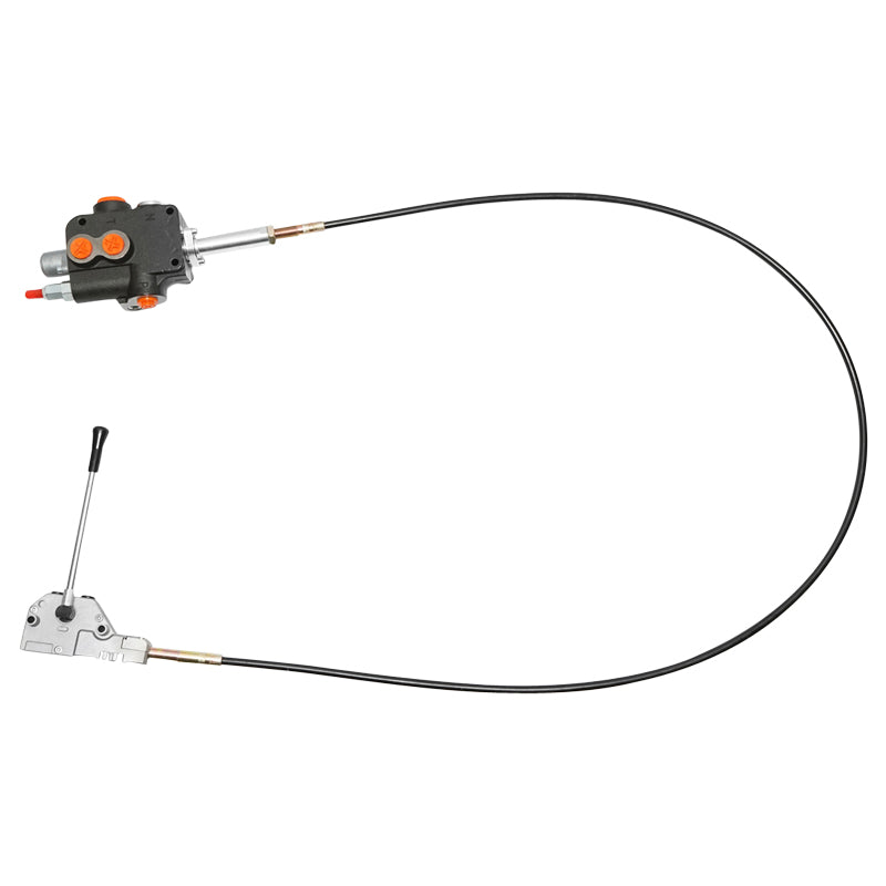 Distributore idraulico a 1 leva, lunghezza cavo 2 m, pressione 250 bar, portata 80 L/min Breckner Germany
