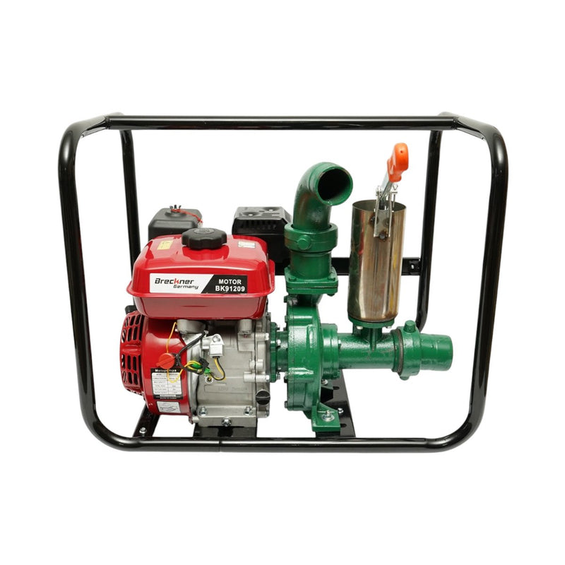 Motopompa a benzina da 7,5 CV, 4 tempi, 212 cc, 3 pollici, portata 60 m³/h, adescamento manuale, profondità di aspirazione 8 m, prevalenza 30 m Breckner Germany