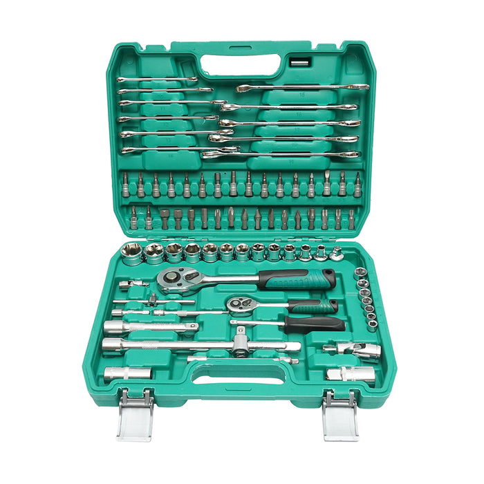 Kit di chiavi combinate, tubolari, fisse, torx, cricchetto trainer 78 pezzi Breckner Germany