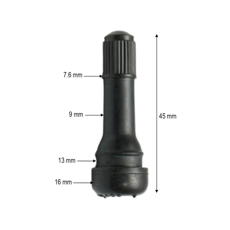 Valvola tubeless di alta qualità in EPDM per cerchi TR438 45 mm