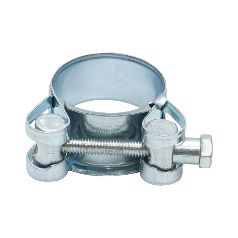 Fascetta stringitubo ad alta resistenza, fascetta in metallo zincato W1 con vite, per tubi da 23–25 mm Breckner Germany
