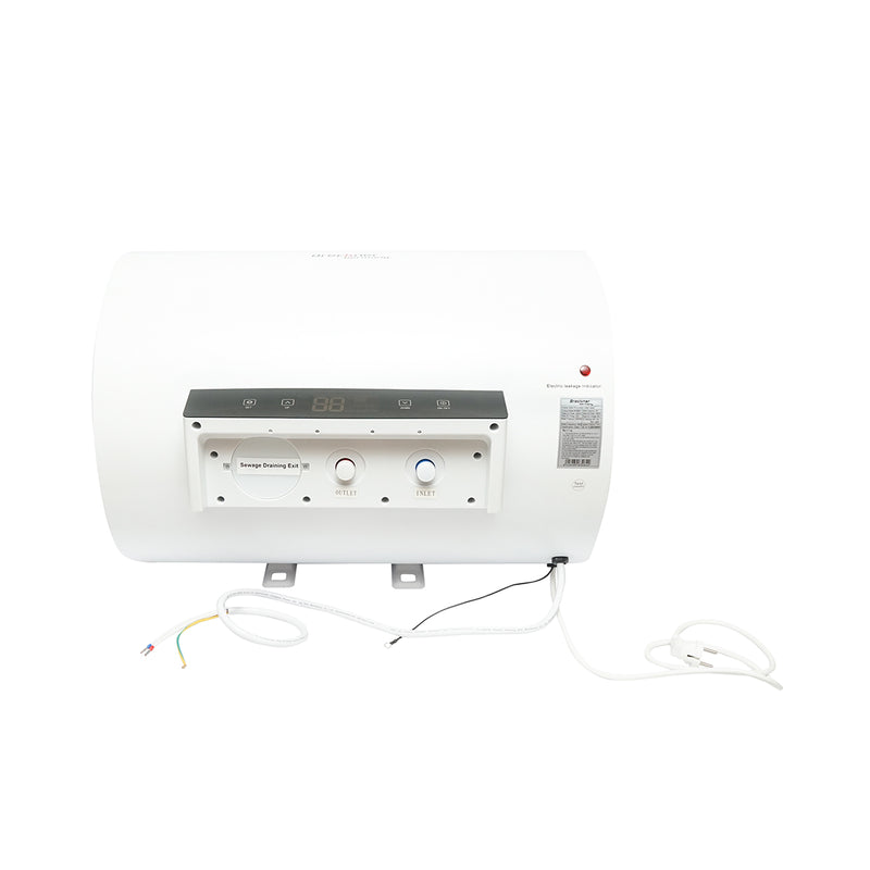 Scaldacqua elettrico AC/DC (solare/220V), 60 L, 2000 W, 470x685 mm, installazione orizzontale, con telecomando, per acqua calda sanitaria. Breckner Germany