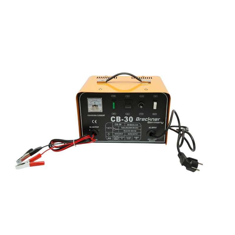 Caricabatterie per auto 12V/24V, 30A, 400W con funzione Boost per batterie da 20-250Ah (CB-30) Breckner Germany