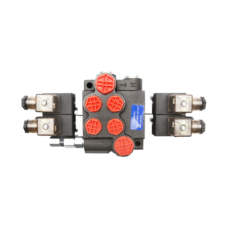 Distributore idraulico elettromagnetico P40 a 2 vie, 12 V Breckner Germany
