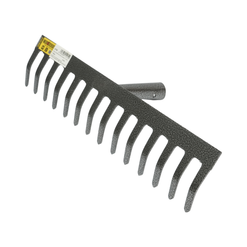 Testa di rastrello Crownman in acciaio a 14 denti, larghezza 340 mm