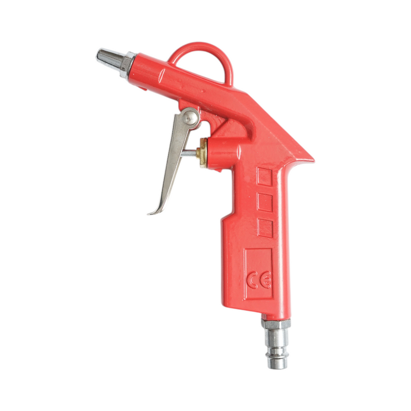 Pistola di soffiaggio ad aria compressa con ugello corto da 28 mm, rossa