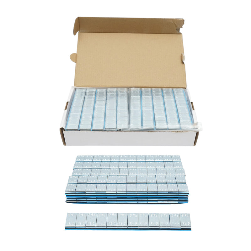 Pesi di equilibratura autoadesivi zincati (Fe), 60 g (5 g x 12 pezzi), 100 strisce/scatola