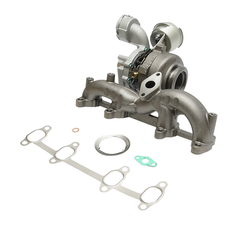 Turbocompressore per Audi, Skoda, Seat e VW, motori AVQ, BJB, BKC, BXE, BRU, BXF, BXJ, codici OEM 03G253014F, 03G253014FX, 038253056G, 038253016K, 038253016R, 038253014G, 038253010D, 038253056E