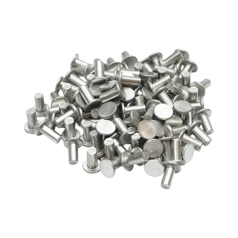 Set di 100 rivetti per pastiglie freno Fiat, New Holland, Massey Ferguson 5x12mm codice OEM 13878260