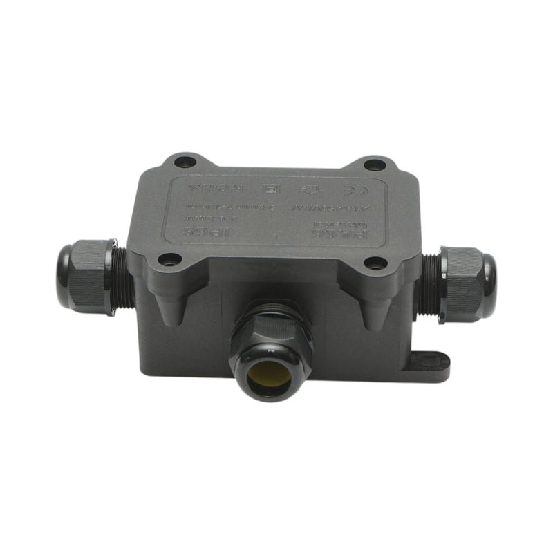 Scatola di derivazione stagna con pressacavi, 41 A 450 V CA, 3 ingressi (3–10 mm), IP68, Longroad