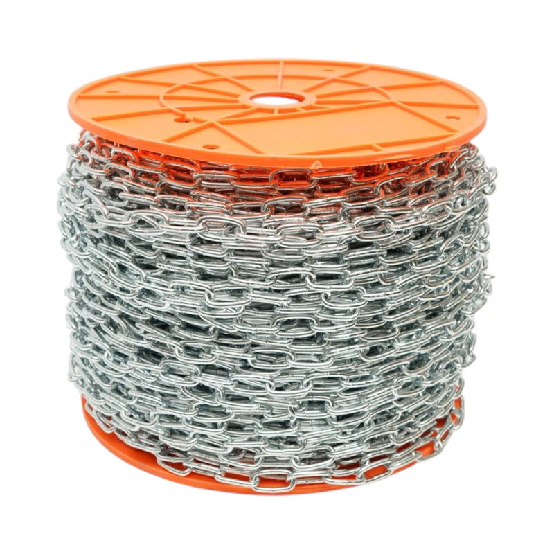 Catena in acciaio zincato a maglia corta 2,5 mm x 100 m