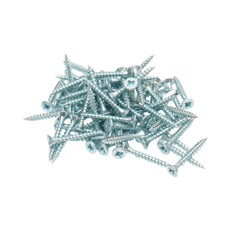 Vite autofilettante per legno 4x30 mm, testa svasata PZ2, acciaio zincato, 1000 pz/scatola