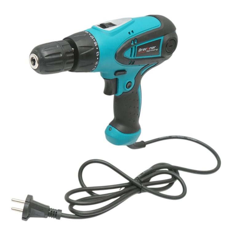 Trapano e avvitatore con indicatore LED 350W, 220V, coppia 20Nm, mandrino autoserrante 10mm, velocità 0-1000rpm Breckner Germany