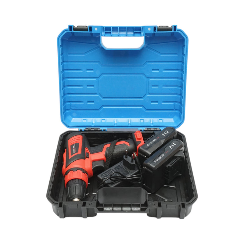 Avvitatore e trapano con 2 batterie al litio 21V/1,5Ah, coppia 29Nm, mandrino da 10mm, velocità 0-1350rpm Breckner Germany