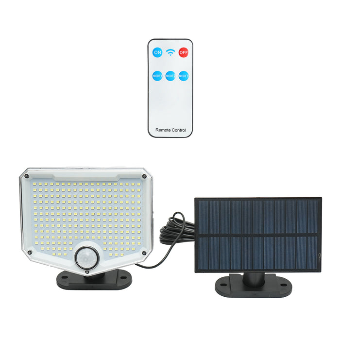 Lampada LED da 6W con pannello solare telecomandato e batteria da 2000mAh, IP65