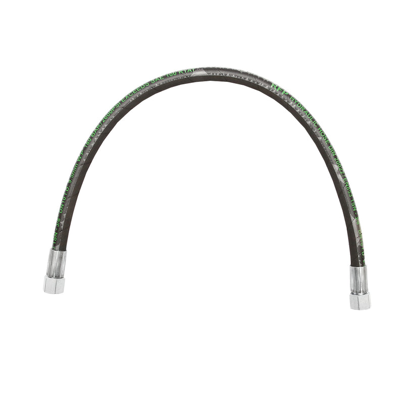 Tubo ad alta pressione 2SN DN10 con raccordi pressati idraulicamente, L=800 mm, M20