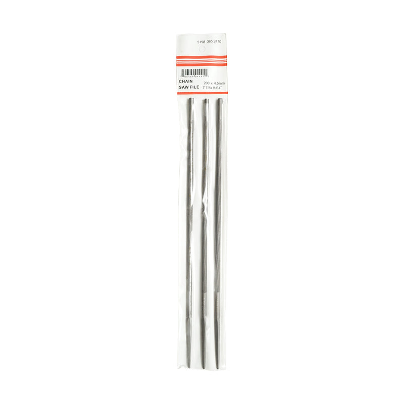 Set di 3 lime tonde per affilatura motoseghe, 4,5x200 mm Breckner Germany
