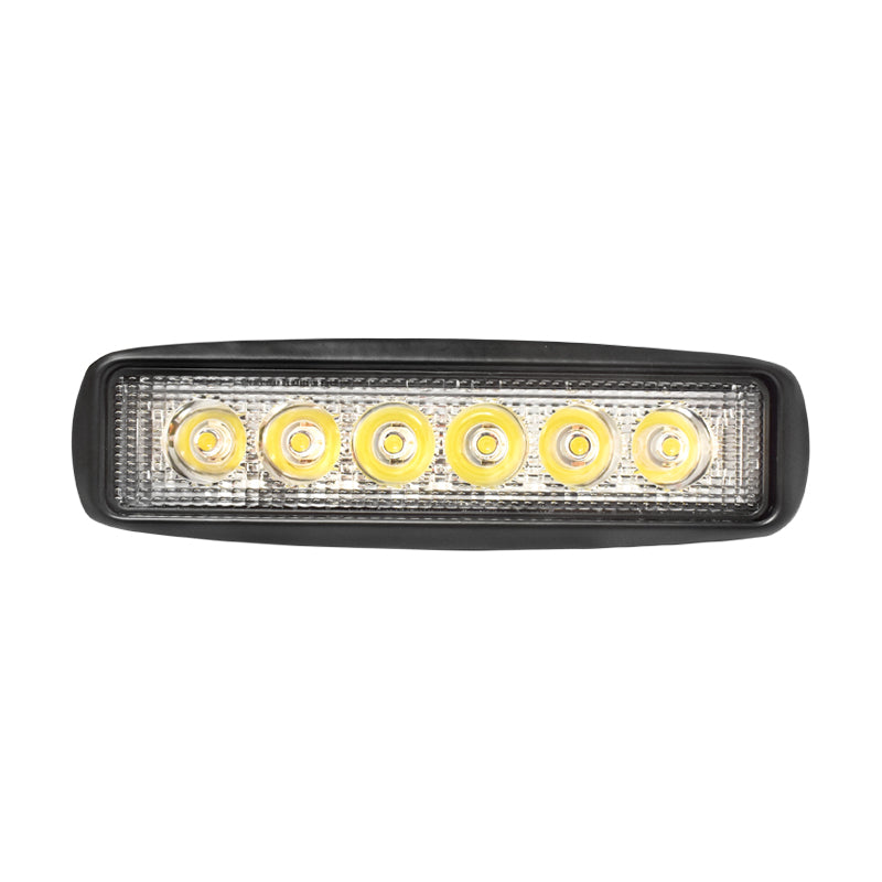 Lampada a barra con 6 LED 10-60V 18W angolo di fascio 30 gradi tipo spot 160x43x42mm Breckner Germany