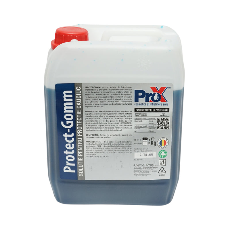 Protect-Gomm Pro-X – Soluzione professionale per la protezione di parti in gomma e plastica per auto (6 kg)