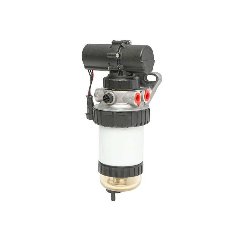 Pompa elettrica di alimentazione carburante con filtro per Case IH, New Holland e Ford, codice OEM 84271407, 87801794, 87802202, 84288071, 87802331